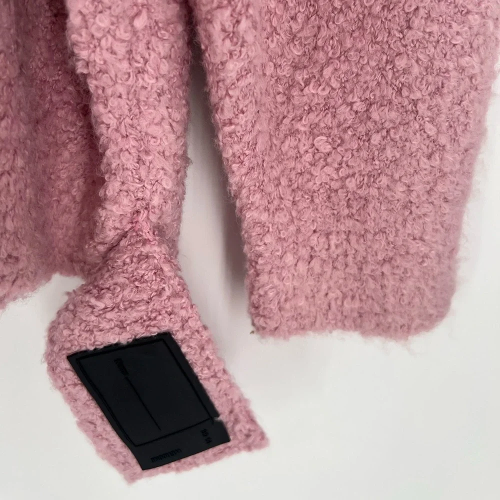 We11done Argyle Knit Oversized Sweater In Pink - Picture 5 of 8